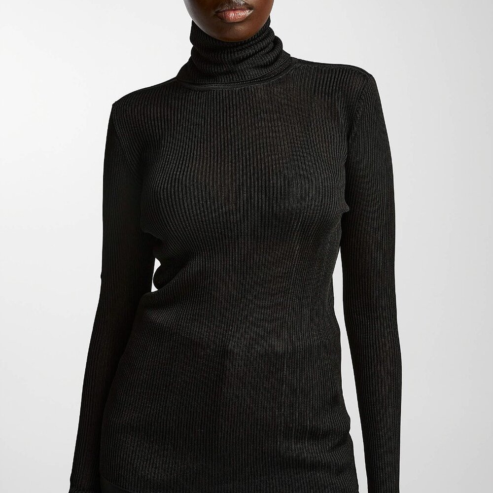 BNWT AW23 GAUCHERE RIBBED TURTLENECK SWEATER S